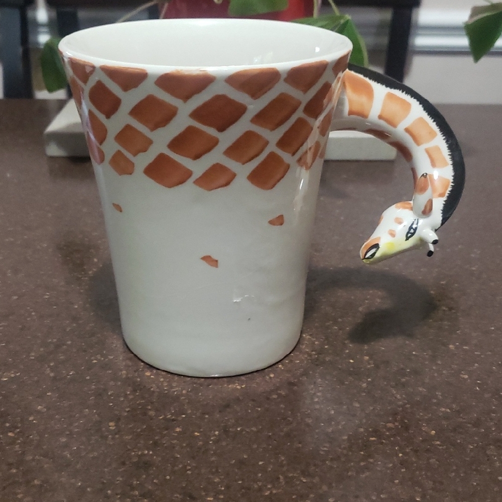 Pier 1 Imports Figural Giraffe Mug Stoneware